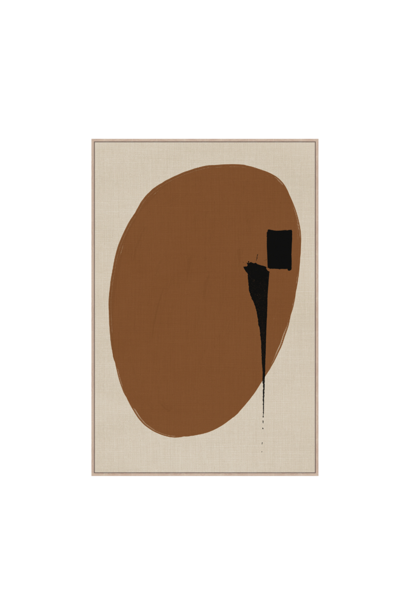 Framed Canvas 80X120cm - Neutral Brown