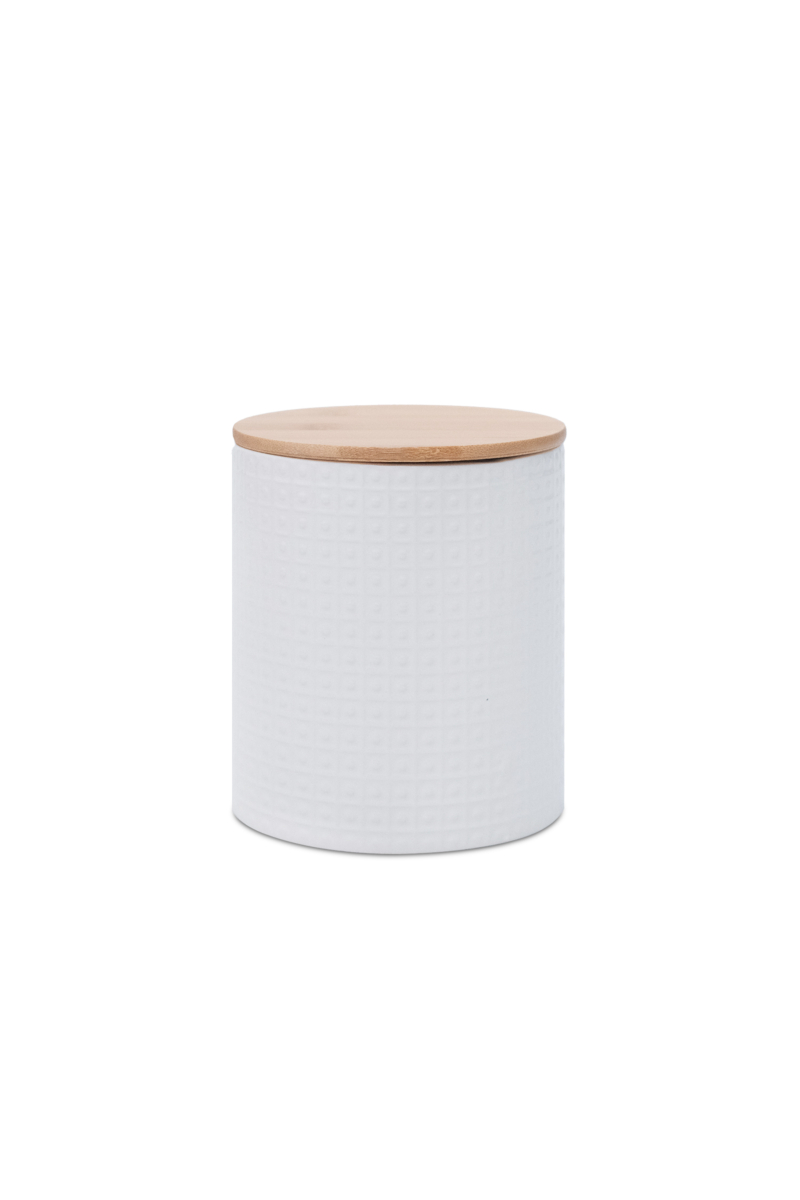 Lana Lace White Large Canister