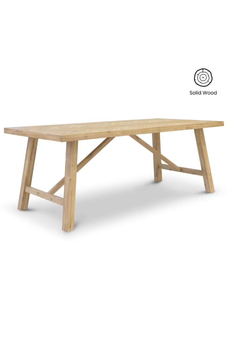 Brixton Parquet Dining Table 200cm