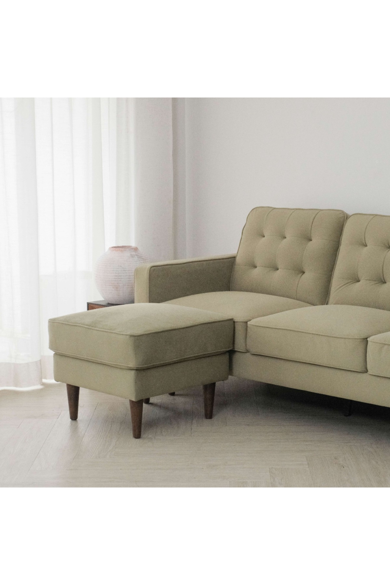 Jane Olive Green Ottoman