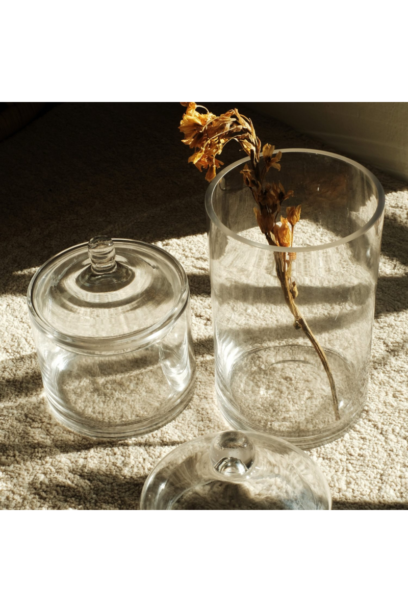 Posey Tall Glass Jar with Lid