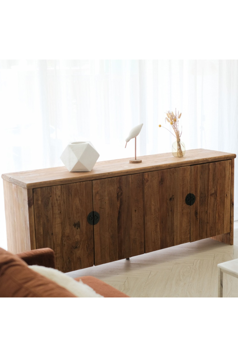 Reclaimed Wood 4 Doors Sideboard