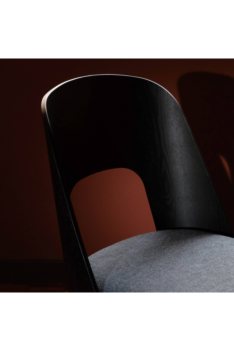 Teagan Ebony Dining Chair Midnight Blue