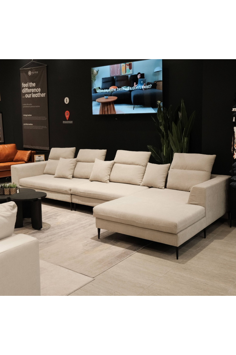 Scarlett Left Sectional Wide Sofa