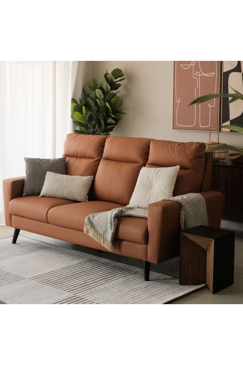 Riko Persimmon 3 Seater Sofa