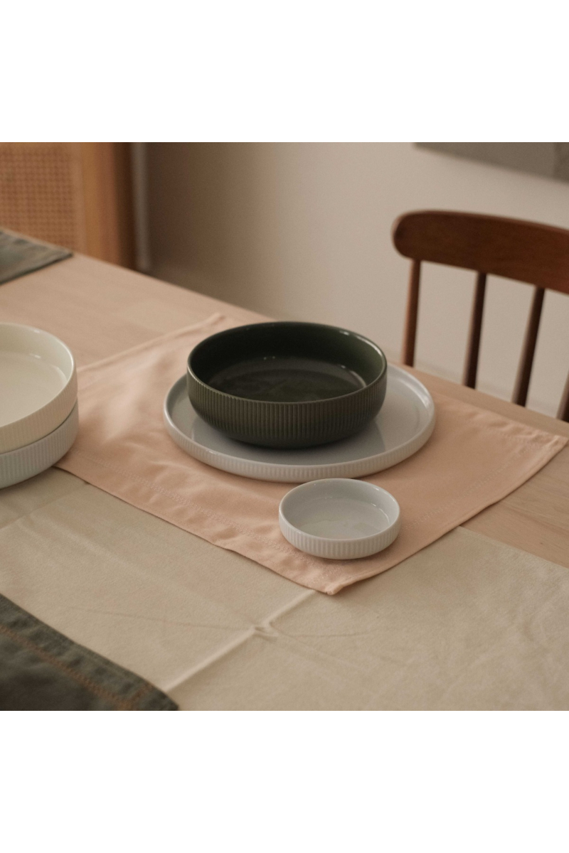 Stitch Cotton Placemat Powder Pink