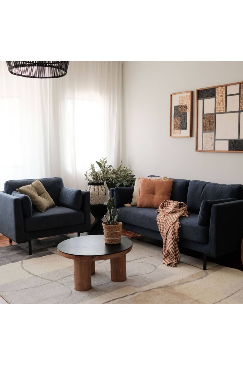 Loft Midnight Blue 1 Seater Sofa