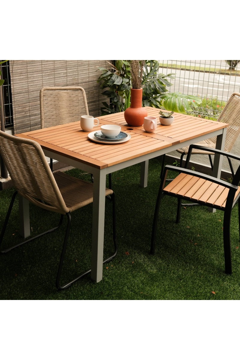 Begonia Outdoor Table 140cm Simple Grey