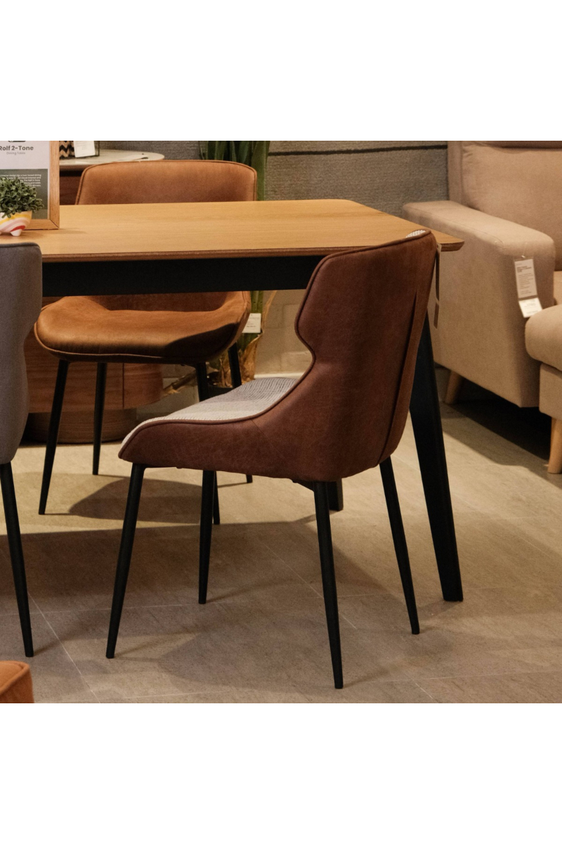 Mateo 2-Tone Vintage Dining Chair Sand Grey