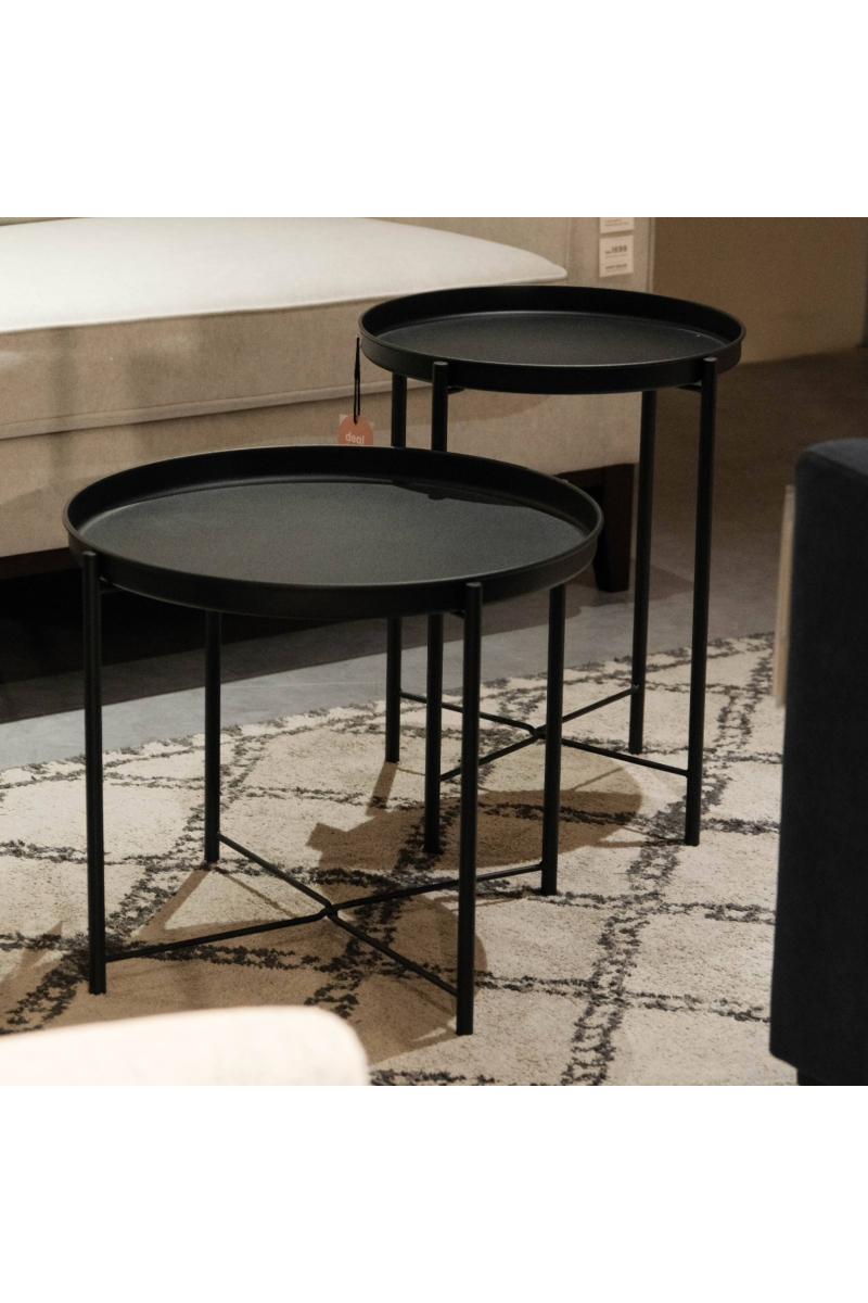 Hani Matt Black Tray Coffee Table