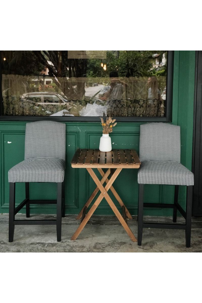 Emory Houndstooth Counter Stool