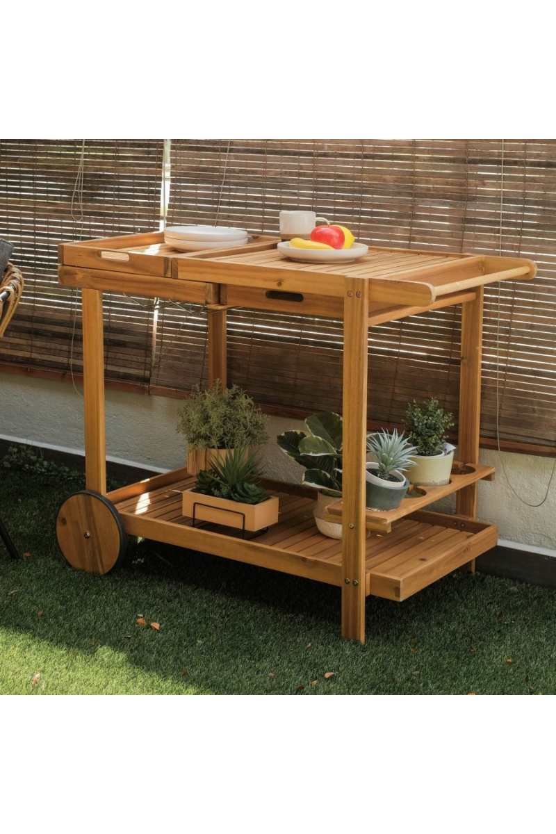 Freesia Outdoor Serving Cart