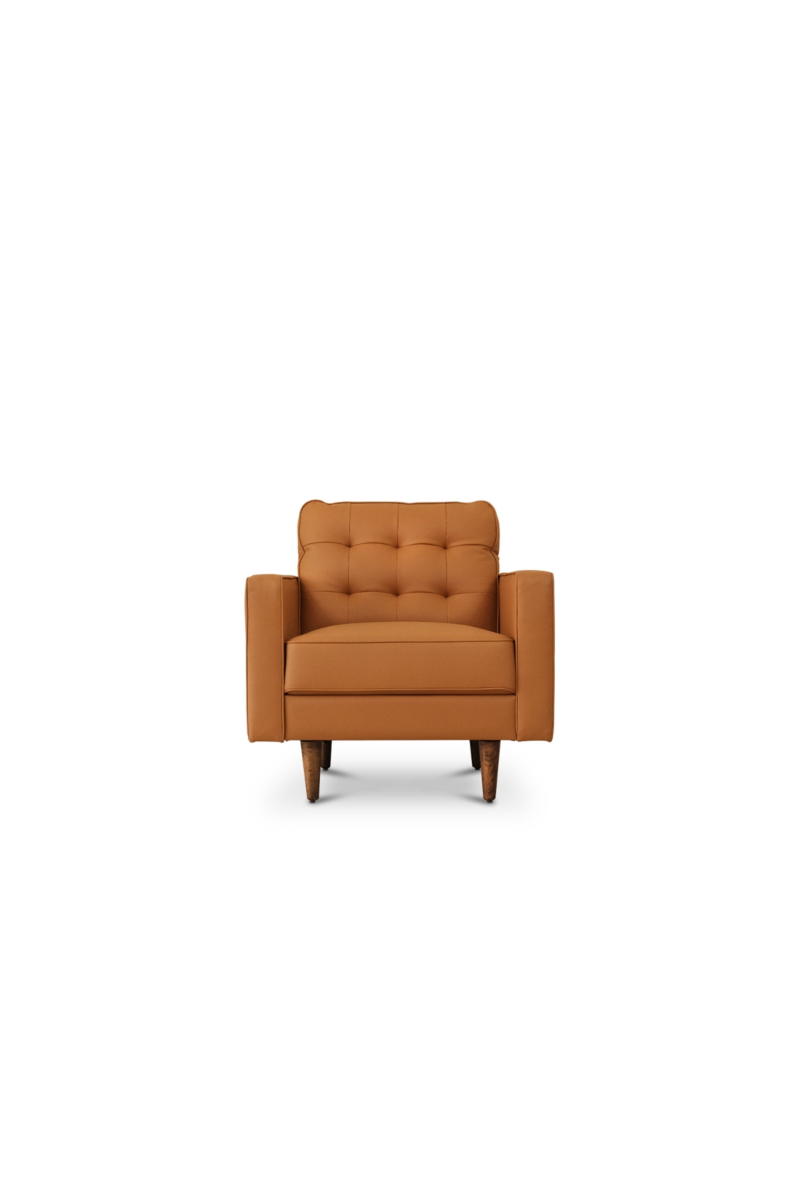Jane Persimmon Mid-Century 1 Seater Sofa
