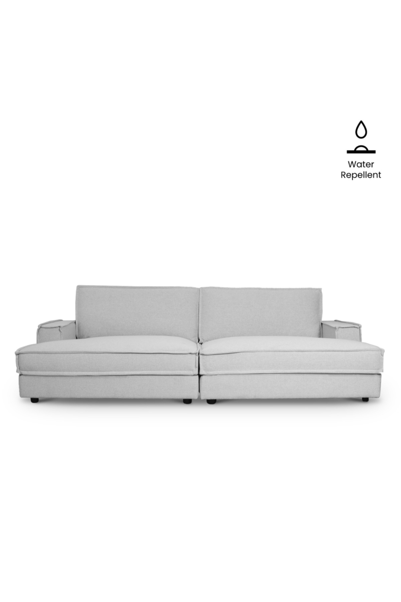 Judith Mist Grey Double Chaise Sofa
