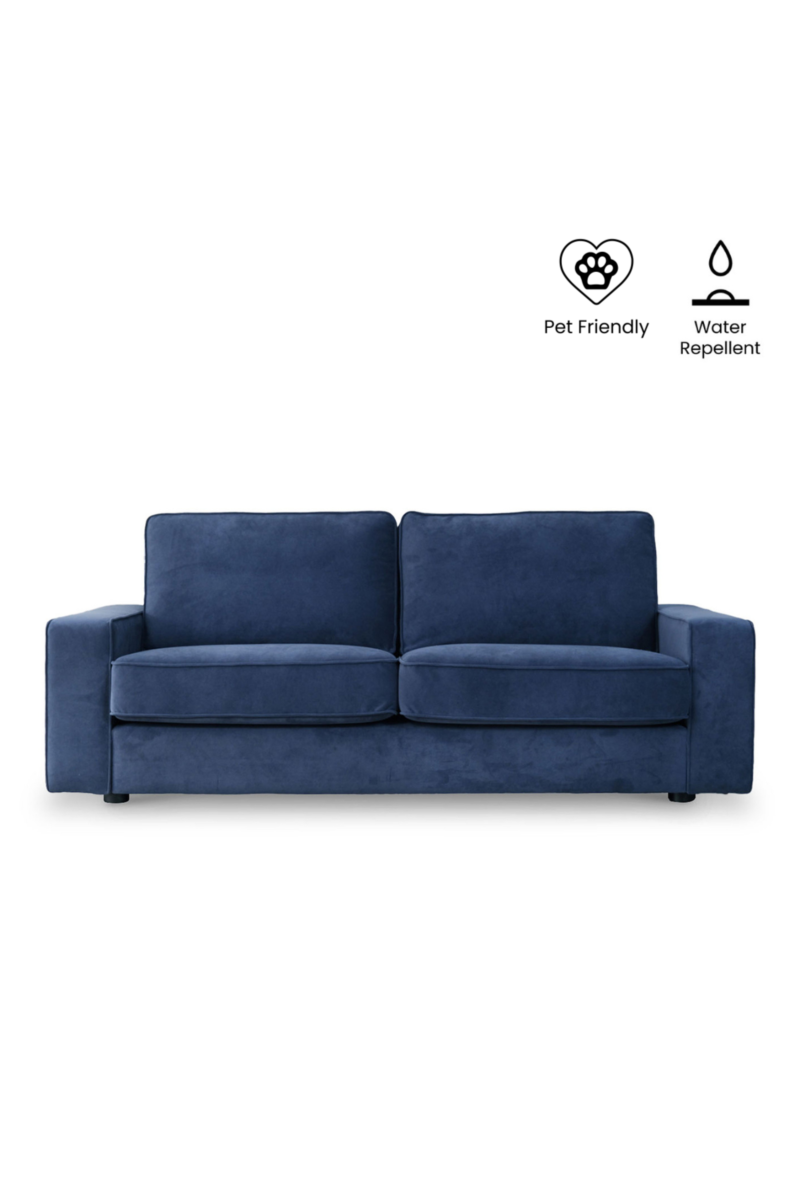Klaus Midnight Blue 3 Seater Sofa