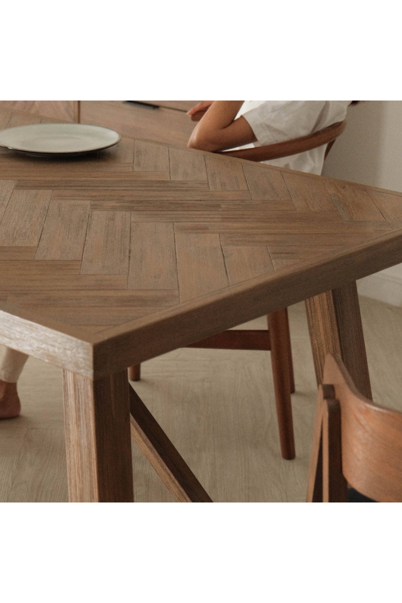 Brixton Smoke Walnut Parquet Table 160cm