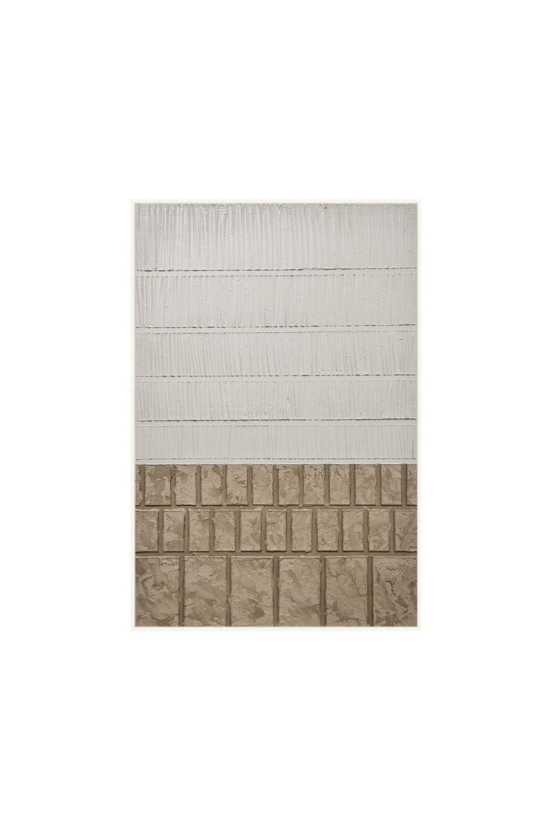 Framed Canvas 80x120cm Plaster - Blocks