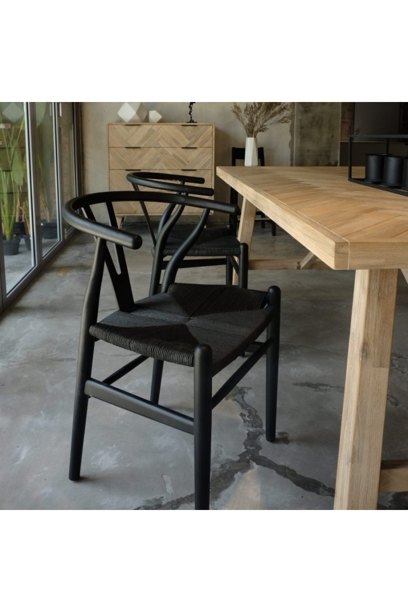 Replica Wishbone Dining Chair Ebony